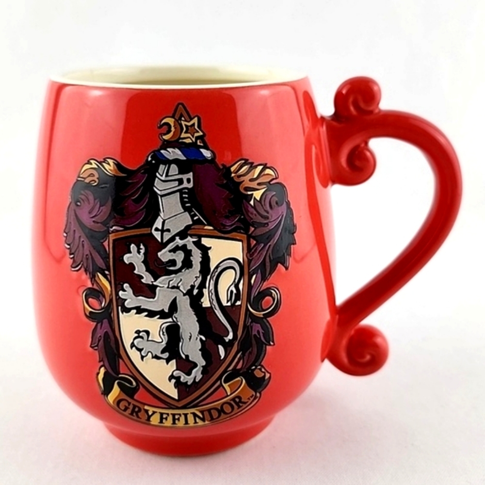 Harry Potter House Gryffindor Lion Crest Mug Coffee Tea Mug Orange Red 14oz